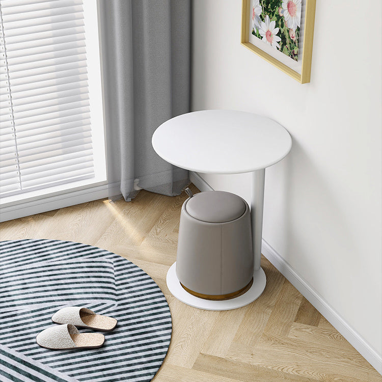 Moderner minimalistischer runder Metall-Beistelltisch für das Wohnzimmer 