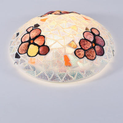 Mediterranean Pastoral Creative Shell Design 2/3/4-Light Flush Mount Ceiling Light