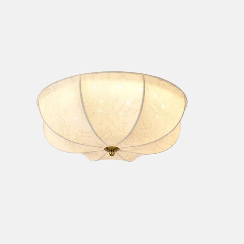 Traditionelle französische Eisengewebe-runde 3/4/5-Licht-Unterputz-Deckenleuchte für Schlafzimmer 