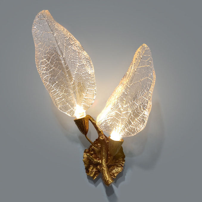Modern Light Luxury Creative All-Copper Resin 2/3-Light Wall Sconce Lamp