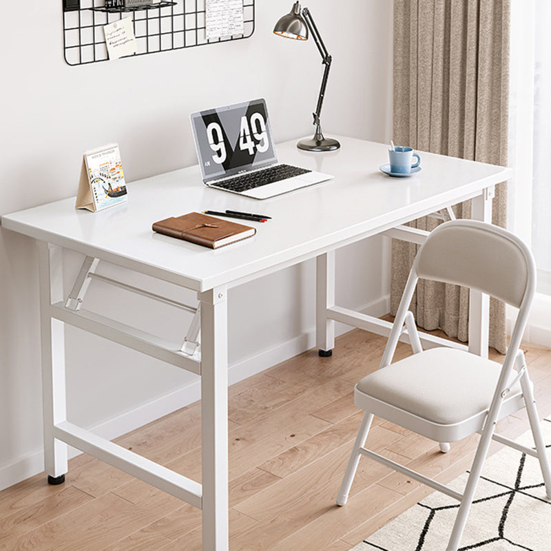 Bureaux rectangulaires en MDF acier de simplicité moderne pliables pour bureau à domicile 