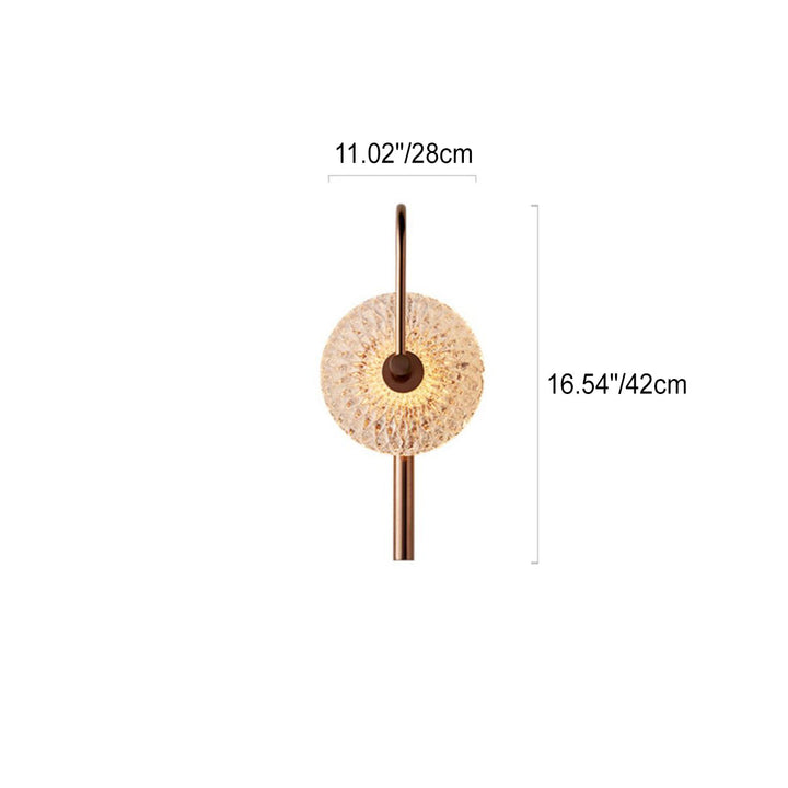 Applique murale LED en acier inoxydable ronde minimaliste moderne pour chambre à coucher 