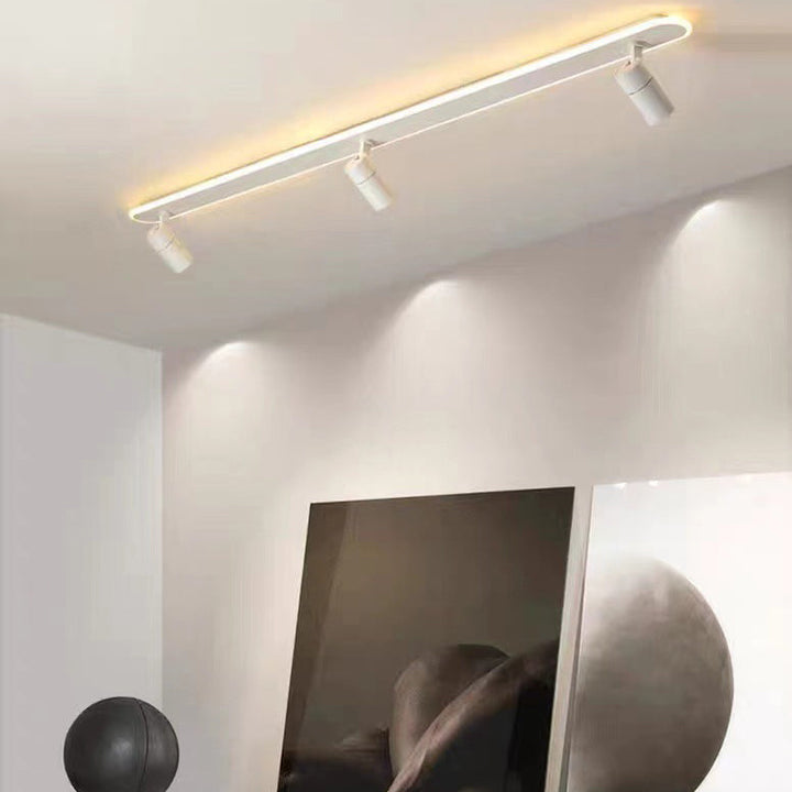Moderne minimalistische Acryl lange Spotlight Track Licht LED Unterputz Deckenleuchte für Wohnzimmer 