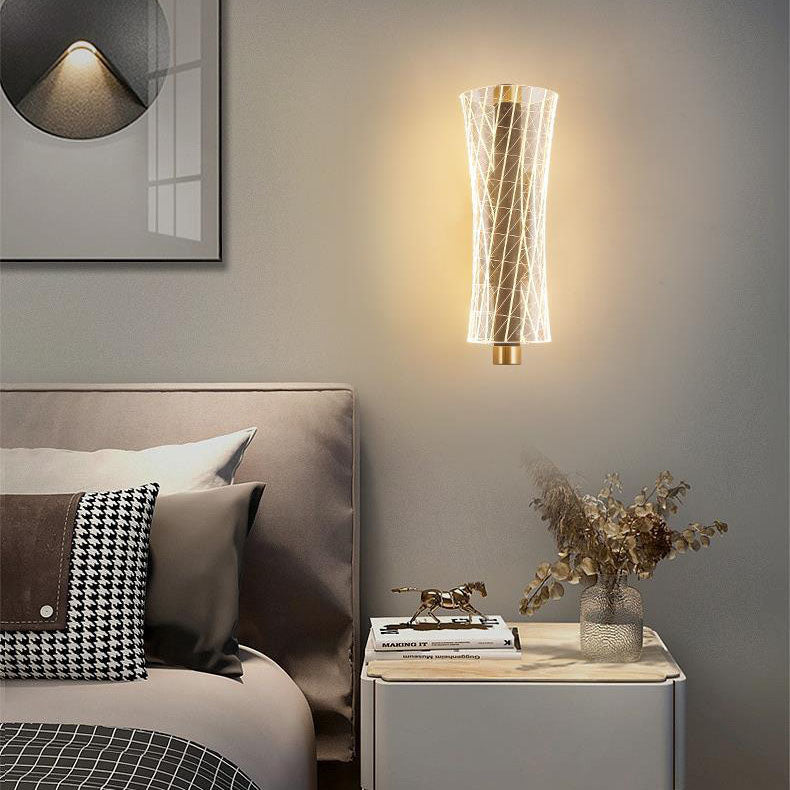 Applique murale LED en acrylique de style moderne mi-siècle pour chambre 
