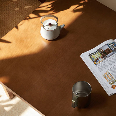 Mesa de Centro Cuadrada de Madera Minimalista Moderna para Sala de Estar 