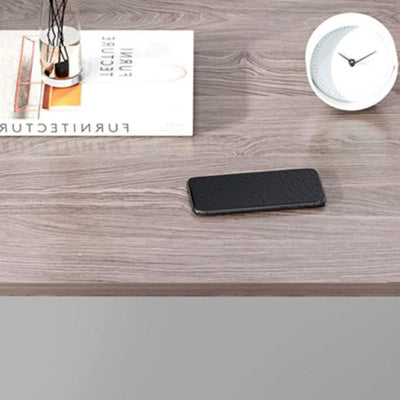 Table de chevet moderne minimaliste à dessus carré en panneau haute densité avec 1 tiroir pour chambre 