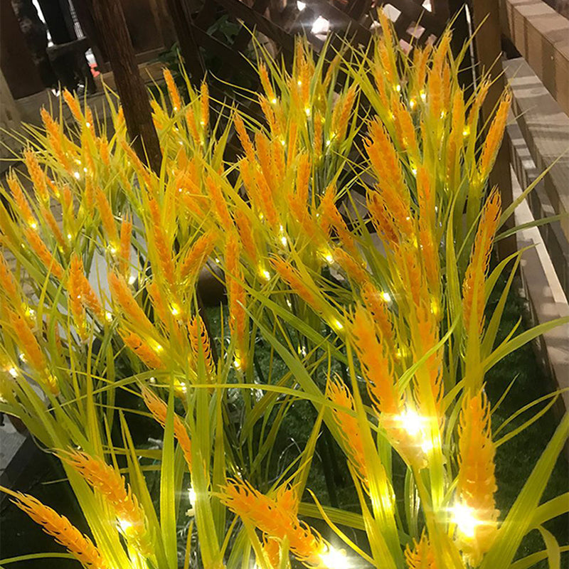 現代的な創造的模倣小麦の穂LEDソーラー防水インサート芝生景観ライト、屋外パティオ用 