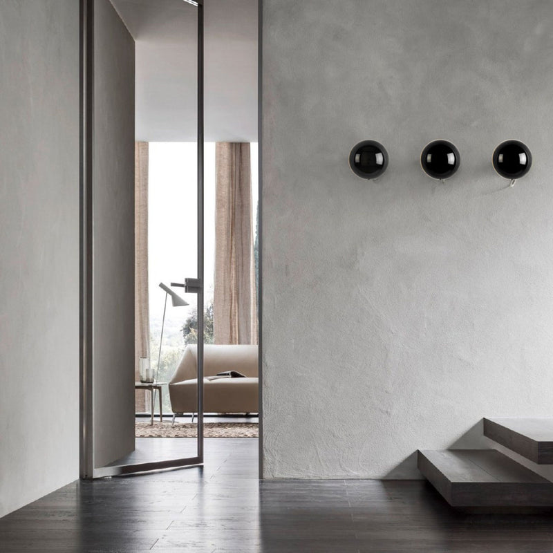 Aplique de pared LED de metal en semicírculo de meteorito de simplicidad moderna para dormitorio 