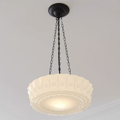 Contemporary Simplicity Iron Glass Cylinder Shade 3-Light Chandelier For Living Room