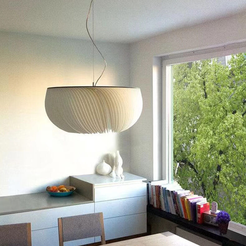 Hardware de linterna plisada de pergamino Wabi-Sabi japonés, luz colgante de 1 luz 
