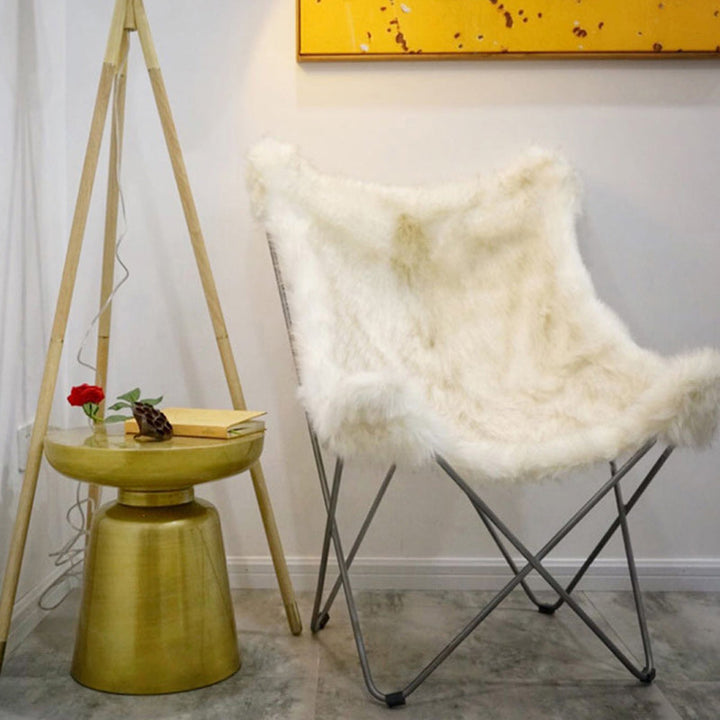 Zeitgenössischer skandinavischer runder Scheibensäulen-Fiberglas-Beistelltisch 1-stöckig für Wohnzimmer 