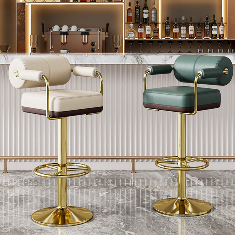 Tabouret de bar cylindrique carré en alliage d&