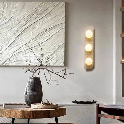 Moderne minimalistische rechteckige Steinglas 1/2/3 Licht Wandleuchte Lampe für Schlafzimmer 