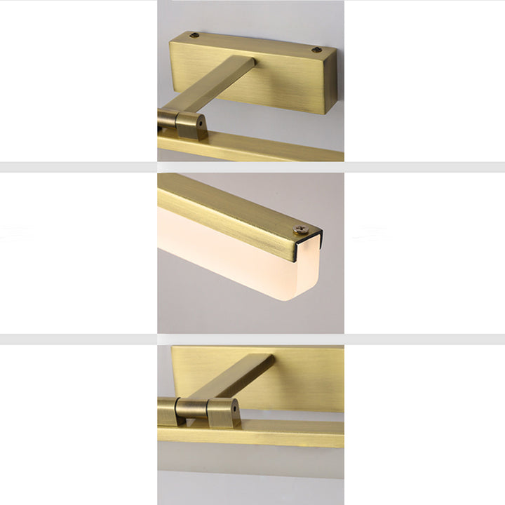 Modern Minimalist Long Aluminium Acrylic LED Vanity Light Wall Sconce Lamp For Bedroom