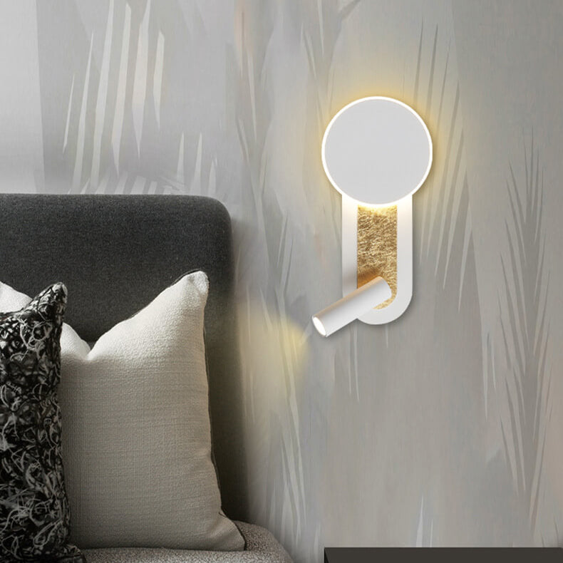 Nordic Creative Aluminum Acrylic Cylindrical Rotatable LED Wall Sconce Lamp