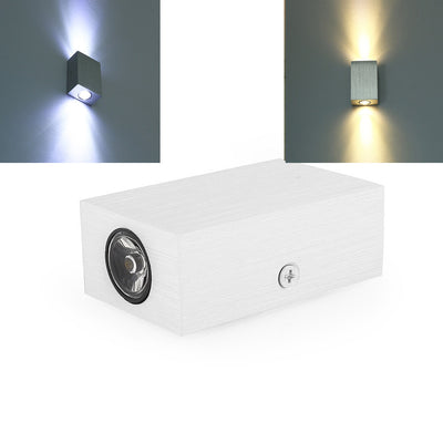 Modern Simplicity Waterproof Aluminum Cubic LED Wall Sconce Lamp For Outdoor Patio