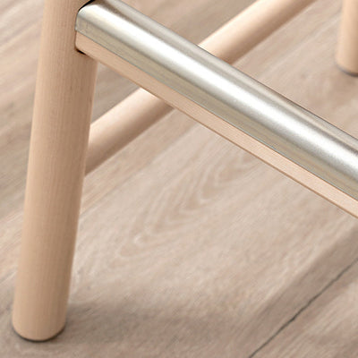 Repose-pieds rectangulaire en bouleau minimaliste moderne pour tabouret de bar pour salle à manger 