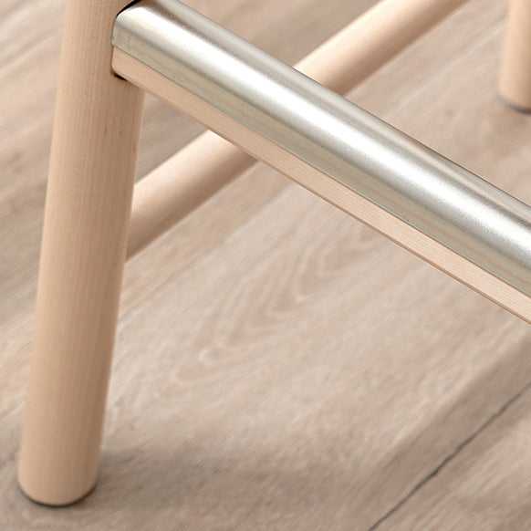 Repose-pieds rectangulaire en bouleau minimaliste moderne pour tabouret de bar pour salle à manger 