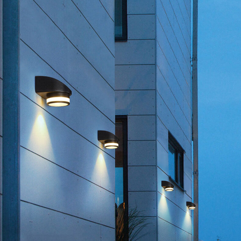 Aplique de pared con foco LED impermeable para exteriores industrial europeo 