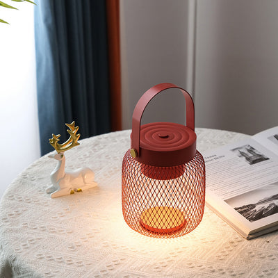 Zeitgenössische kreative Flasche Eisen Acryl LED Tischlampe für Wohnzimmer 