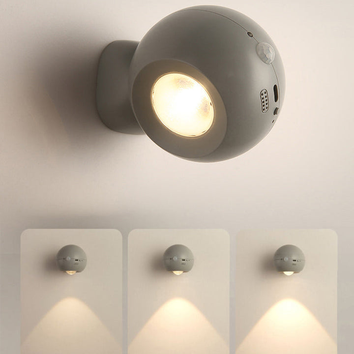 Moderne minimalistische Orb USB ABS LED Wandleuchte Lampe für Schlafzimmer 