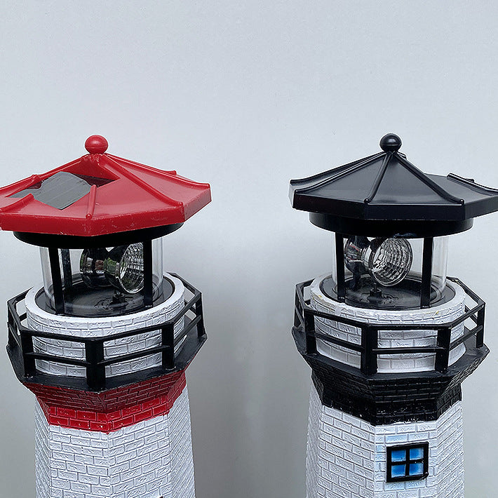 Lumière extérieure LED en résine étanche pour phare solaire créatif contemporain pour jardin 