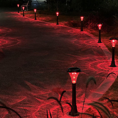 Lumière extérieure en aluminium du PC LED de cylindre solaire de simplicité moderne pour le jardin 