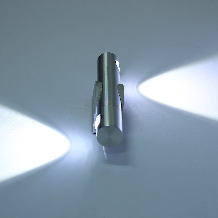 Moderne Einfachheit Zylinder einstellbare Winkel Aluminium LED Wandleuchte Lampe für Schlafzimmer 
