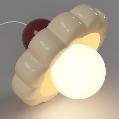 Moderno Minimalista Disco Esfera Aluminio Resina PE 1/3 Luz Colgante Para Dormitorio 