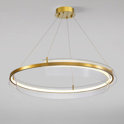 Zeitgenössischer nordischer runder quadratischer Rohrmetallacryl-LED-Kronleuchter für Wohnzimmer 
