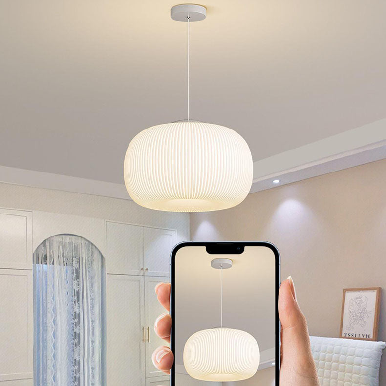 Moderne unbedeutende Kürbis-Hardware PE 4/5 Licht Pendelleuchte für Wohnzimmer 