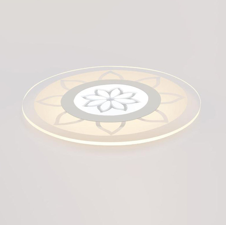 Moderne Einfachheit Eisen Acryl Runde Blume Lassen LED Unterputz Deckenleuchte Für Wohnzimmer 