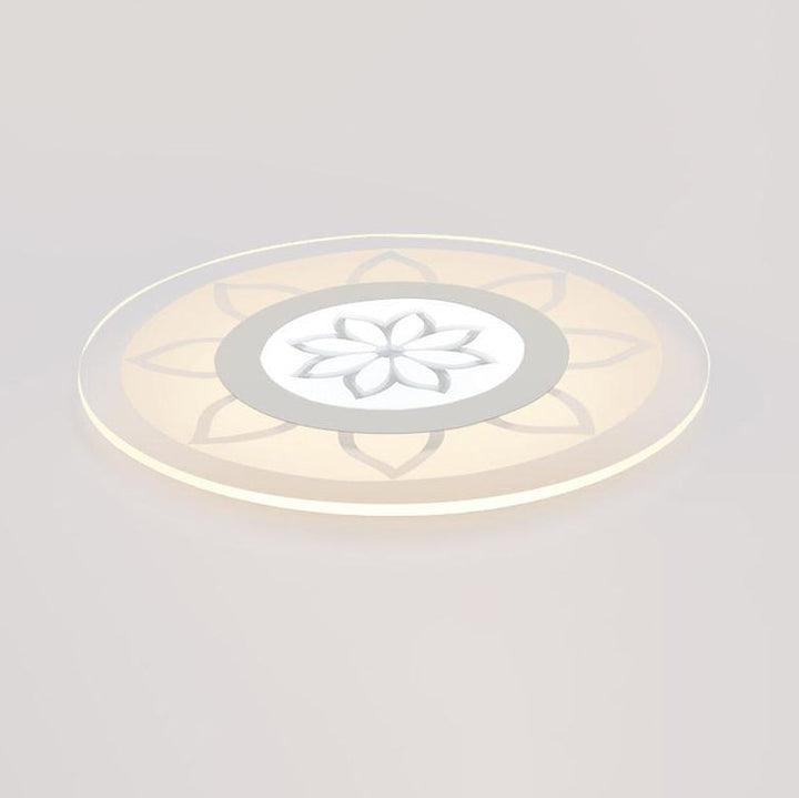Moderne Einfachheit Eisen Acryl Runde Blume Lassen LED Unterputz Deckenleuchte Für Wohnzimmer 