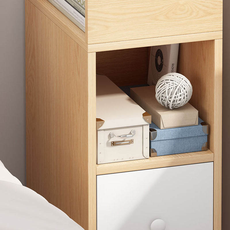 Moderner minimalistischer rechteckiger Platten-Nachttisch mit 1/2/3 Schubladen für die Bettseite 