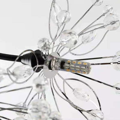 Modern Transitional Crystal Dandelion Branches 13/19 Light Chandelier For Dining Room
