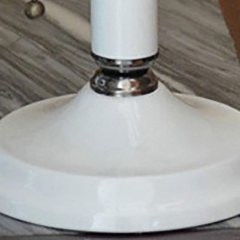 Lampe de table moderne et créative en verre blanc laiteux à 1 lumière 