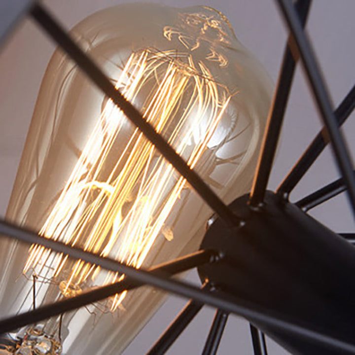 Zeitgenössische industrielle runde Rad Eisen Glas 1-Licht Wandleuchte Lampe für Wohnzimmer