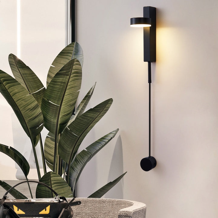 Moderne minimalistische lange Aluminium Eisen Acryl LED Wandleuchte Lampe für Schlafzimmer 