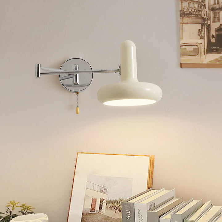 Moderne Einfachheit Schmiedeeisen Disc 1-Licht Wandleuchte Lampe für Wohnzimmer 