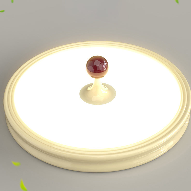 Moderne minimalistische runde Kuppel Eisen Acryl LED Unterputz Deckenleuchte für Wohnzimmer 