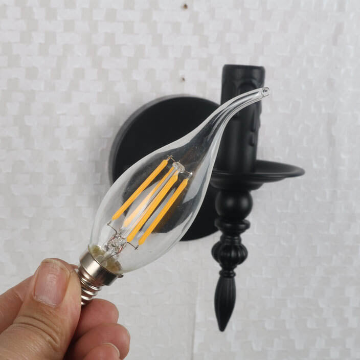 Lámpara de Aplique de Pared de 1 Luz de Hierro Minimalista Creativo Industrial 