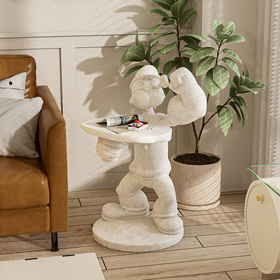 Table basse en fibre de verre au design contemporain de Popeye créatif pour le salon 