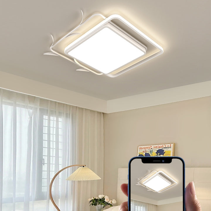 Moderne Art Deco Eisen Acryl Platz Runde Lassen LED Unterputz Deckenleuchte Für Schlafzimmer 