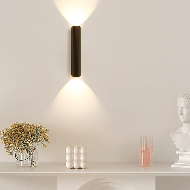 Moderne Nordic Eisen Aluminium Zylinder Streifen LED Wand Leuchte Lampe Für Nacht 