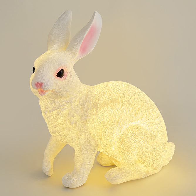 Modern Art Deco Solar Waterproof Resin Rabbit Carrot LED Landscape Lighting Outdoor Light For Garden