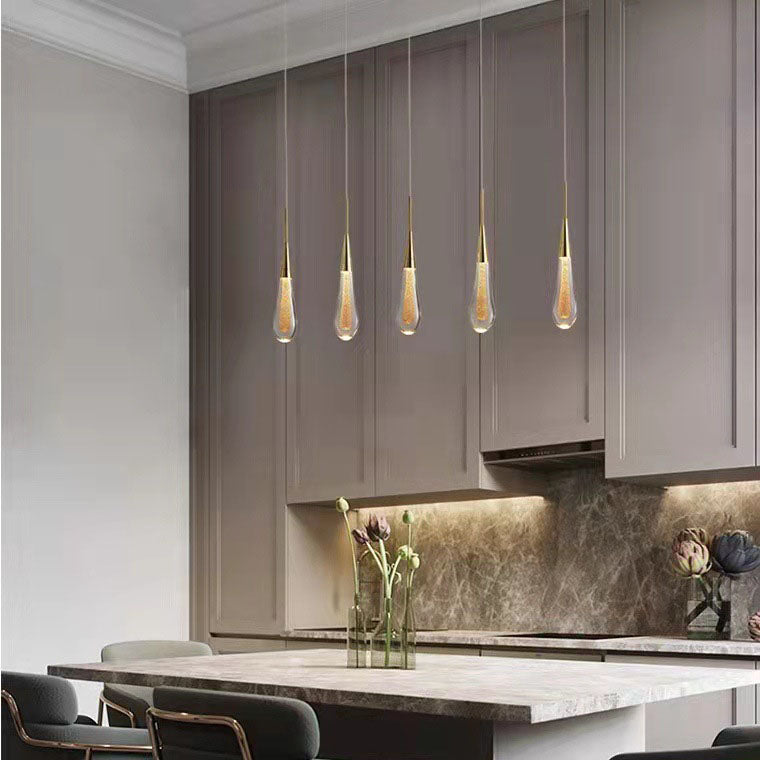 Modern Personality Creative Crystal Drops LED Pendant Light