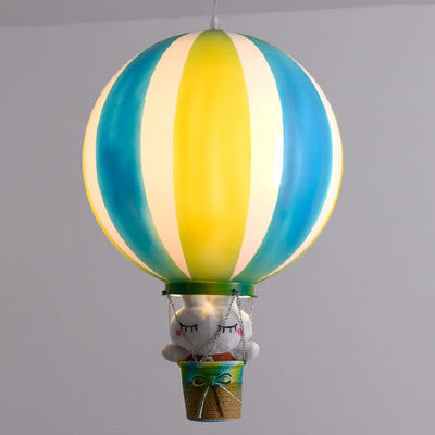 Scandinavian Modern Creative Hot Air Balloon Iron Acrylic 1-Light Pendant Light