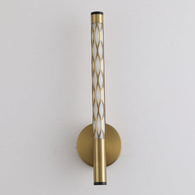 Modern Minimalist Cylindrical Hollow Iron PC LED Wall Sconce Lamp