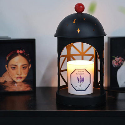 Zeitgenössische kreative Schloss Metall 1-Licht Aroma Schmelzwachs Tischlampe für Schlafzimmer 