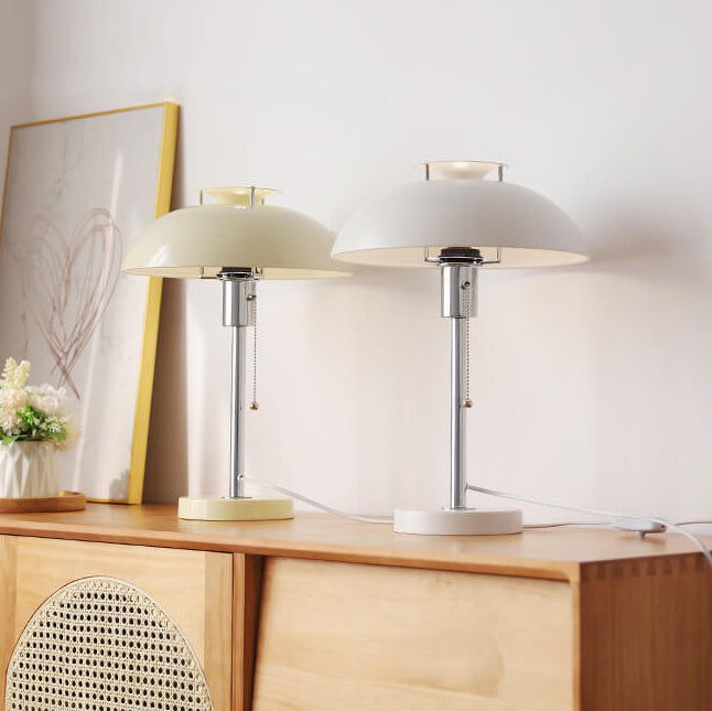 Contemporary Nordic Iron Round Dome 1-Light Table Lamp For Living Room &amp; Bedroom